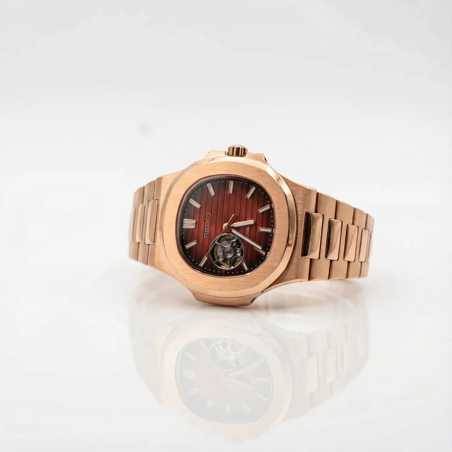 Nautiko | Rose Gold Chocolate Open Heart